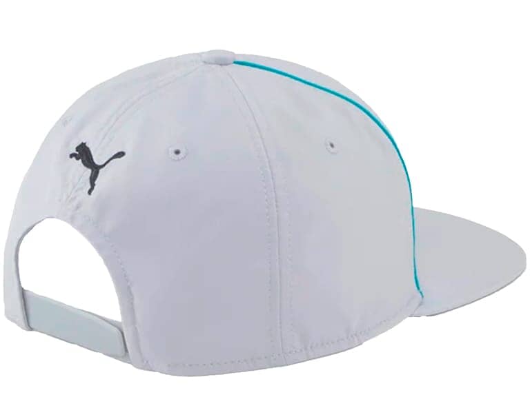 Mercedes Benz AMG Petronas F1 Puma Flat Brim Hat - Silver/Green