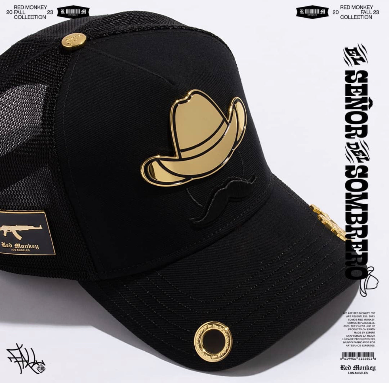 Red Monkey El Señor Del Sombrero - Black