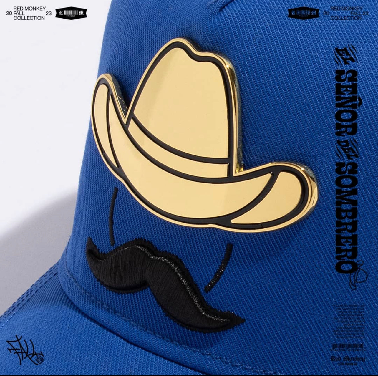 Red Monkey El Señor Del Sombrero - Blue