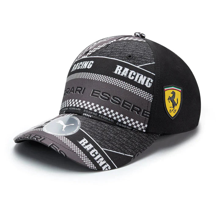 Scuderia Ferrari F1 Graphic Baseball Hat - Black/Red