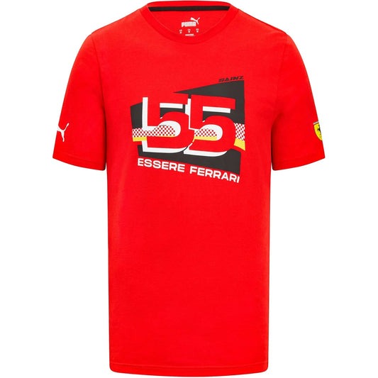 Scuderia Ferrari F1 Puma Men's Carlos Sainz #55 Driver T-Shirt
