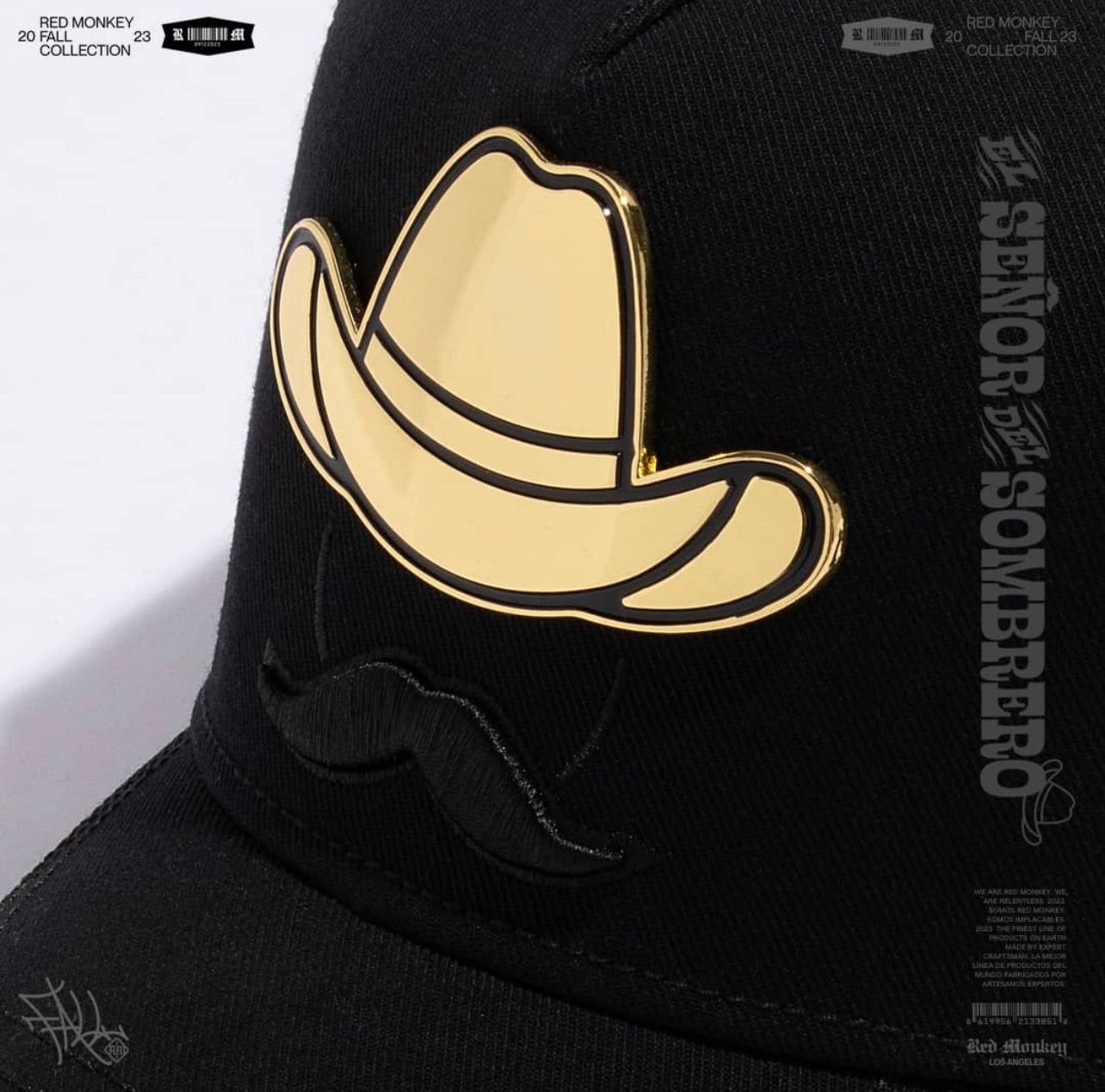 Red Monkey El Señor Del Sombrero - Black