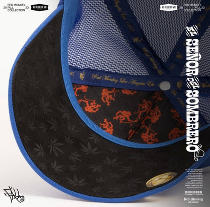 Red Monkey El Señor Del Sombrero - Blue