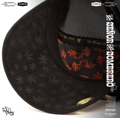 Red Monkey El Señor Del Sombrero - Black