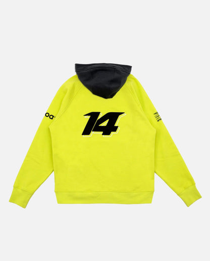 Aston Martin Cognizant F1 Kimoa Fernando Alonso Men's Lifestyle Hoodie- Lime