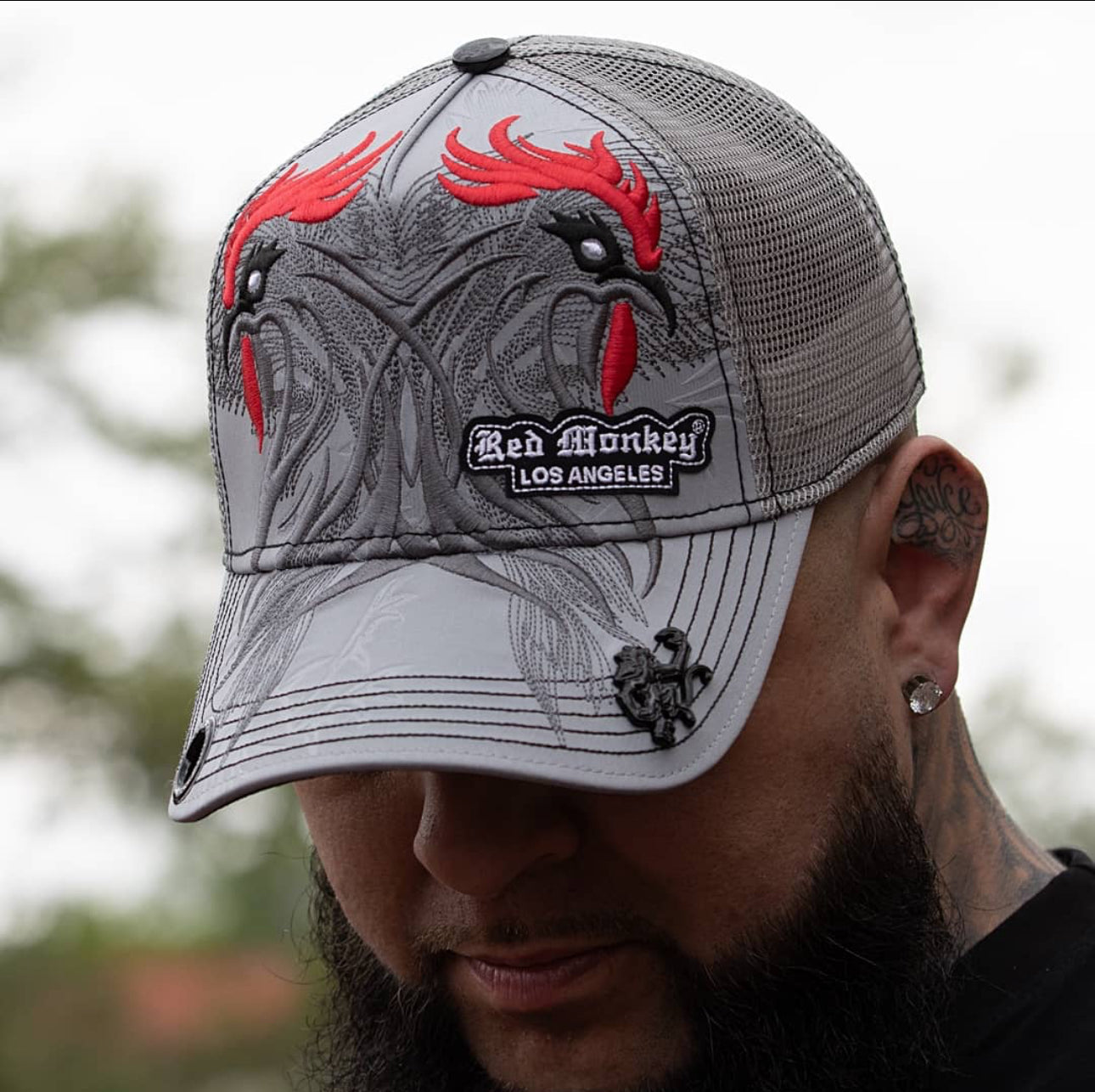 Red Monkey Rooster '24 - Grey