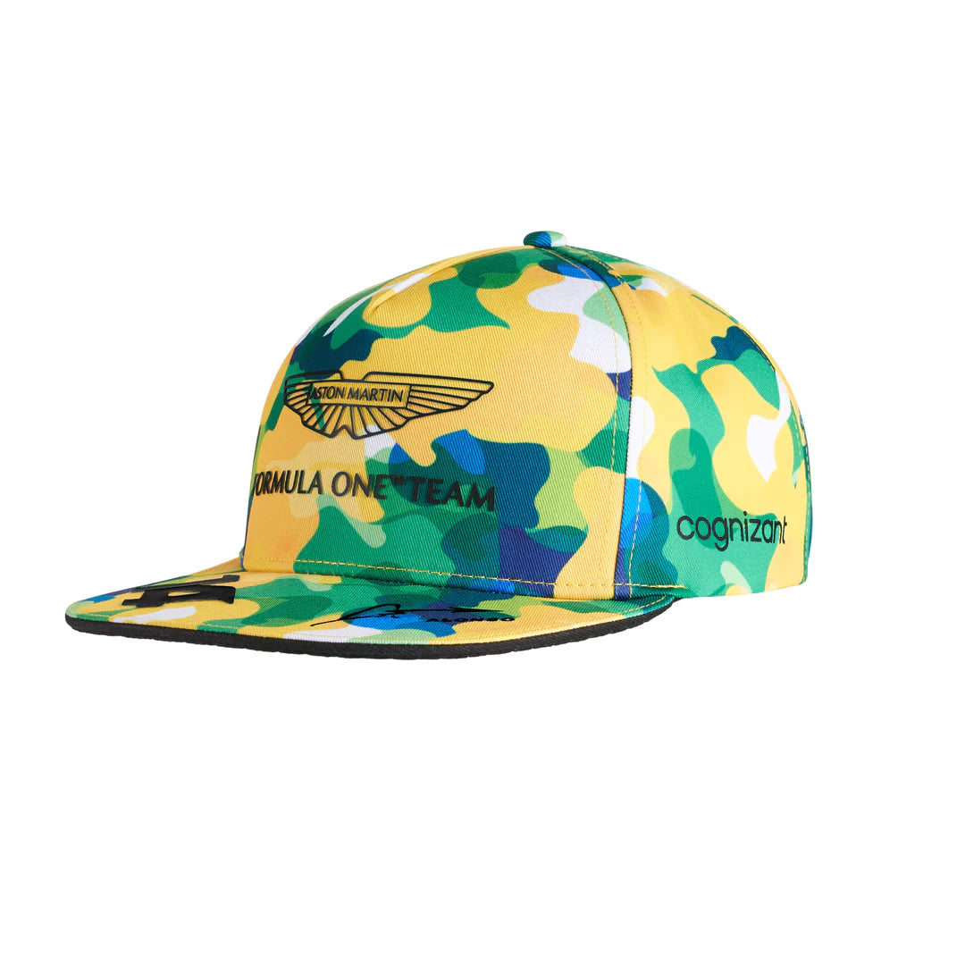 Aston Martin Cognizant F1 Fernando Alonso Special Edition Kimoa Brazil GP Hat- Camo