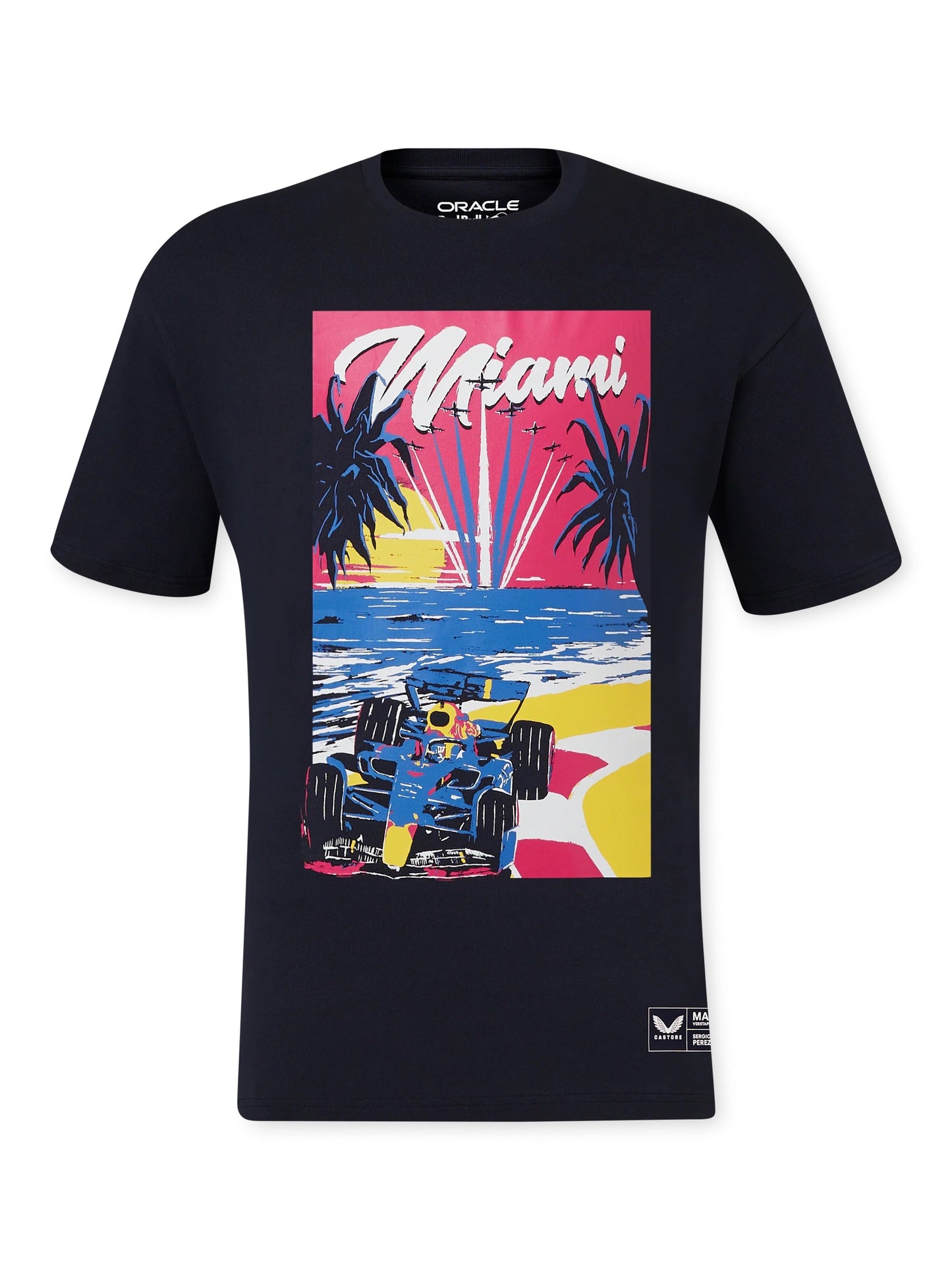 Red Bull Racing F1 Special Edition Miami GP Oversized T-Shirt- Navy