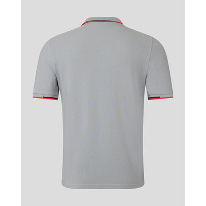 Red Bull Racing F1 Core Logo Polo - Flame Scarlet/Grey/Night Sky/White