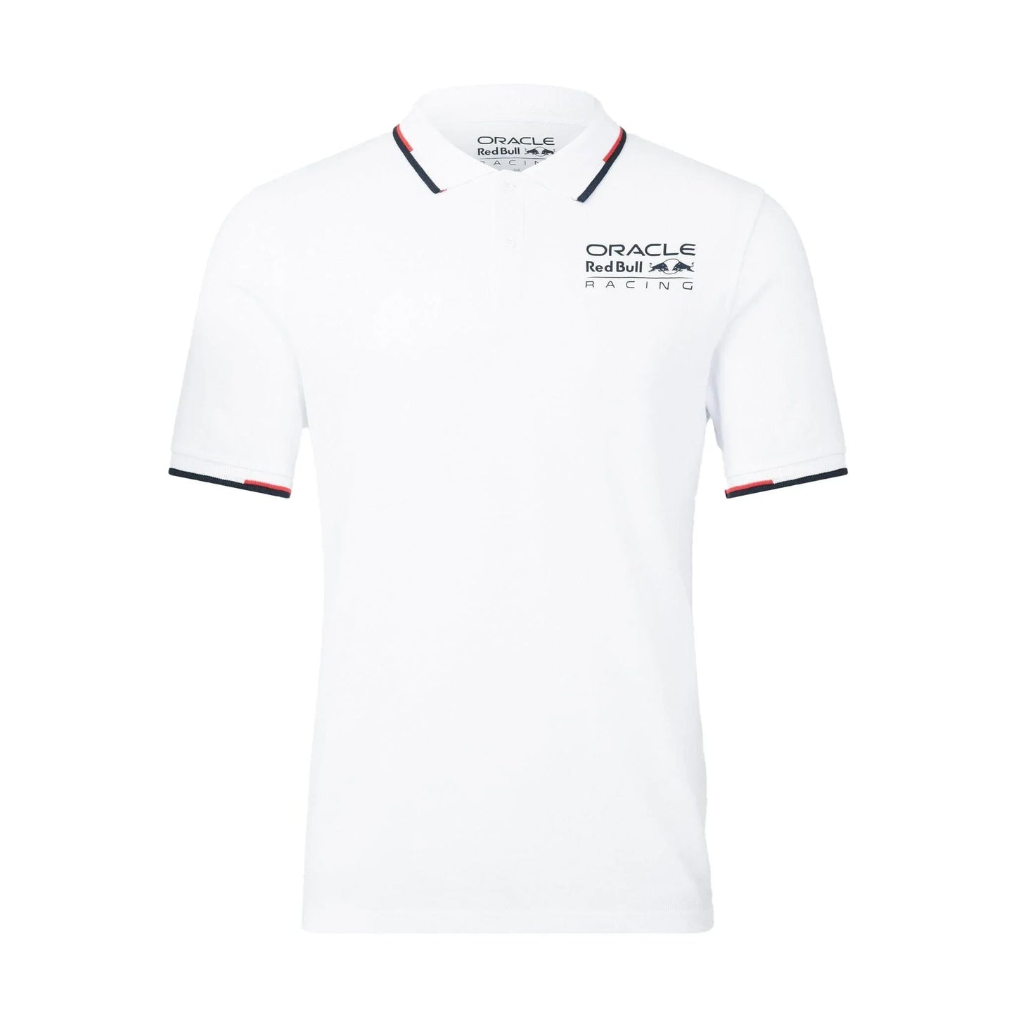Red Bull Racing F1 Core Logo Polo - Flame Scarlet/Grey/Night Sky/White