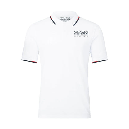 Red Bull Racing F1 Core Logo Polo - Flame Scarlet/Grey/Night Sky/White