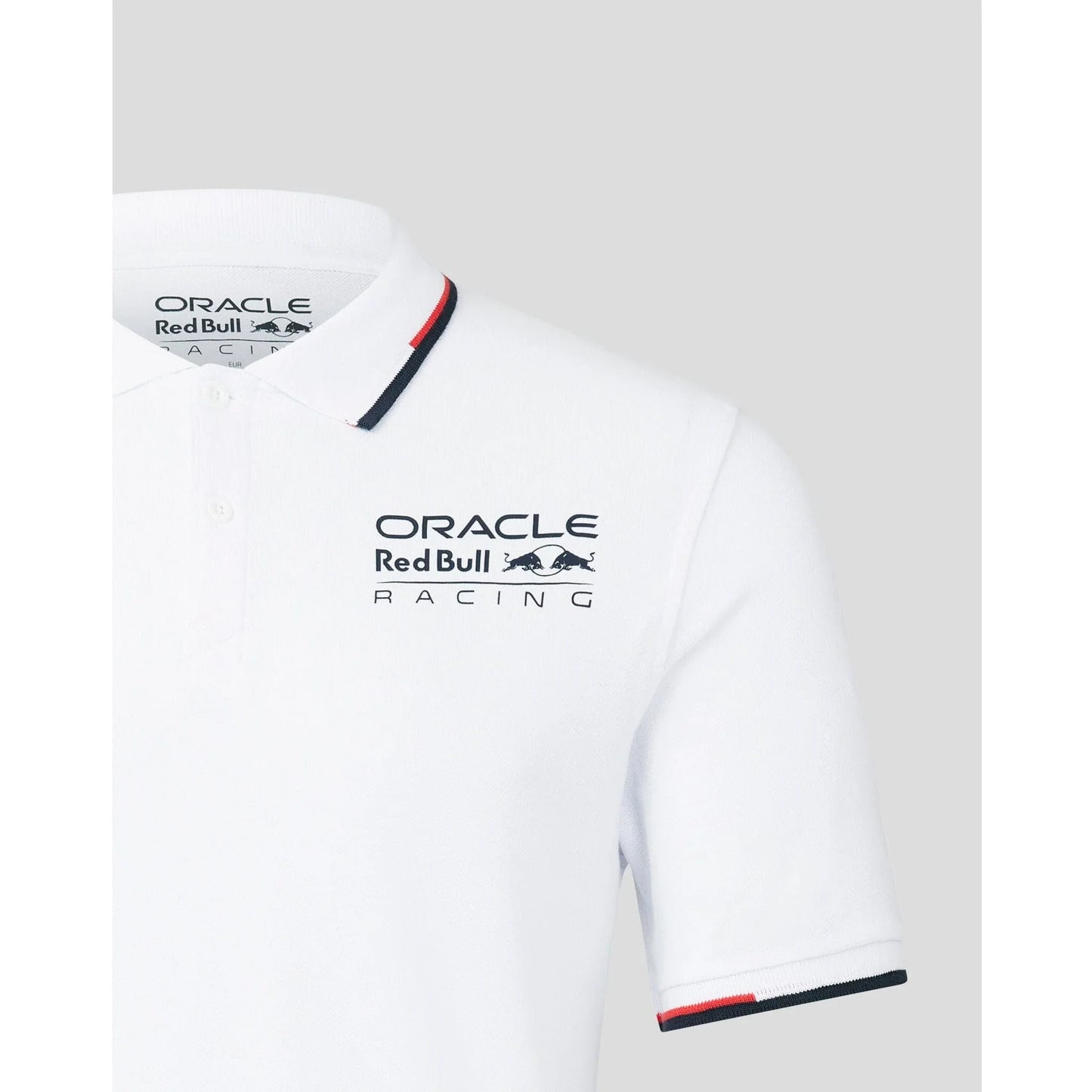 Red Bull Racing F1 Core Logo Polo - Flame Scarlet/Grey/Night Sky/White