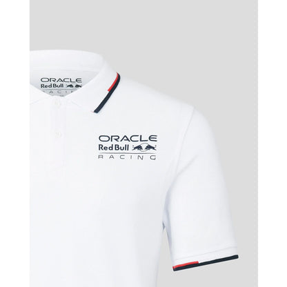 Red Bull Racing F1 Core Logo Polo - Flame Scarlet/Grey/Night Sky/White