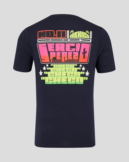 Red Bull Racing F1 Sergio "Checo" Perez Special Edition Mexico GP T-Shirt -Navy