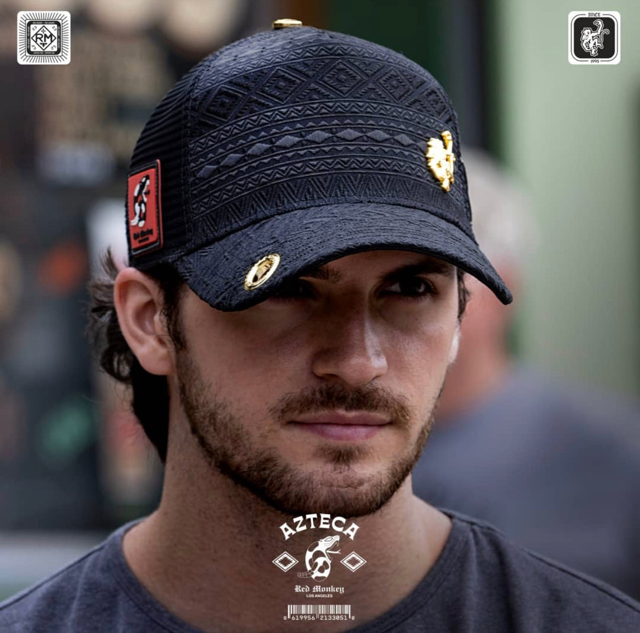 Red Monkey Azteca - Black