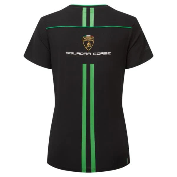 Automobili Lamborghini Squadra Corse Women's Team T-Shirt - Black